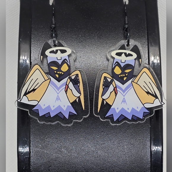 ADAM - Hazbin Hotel Inspired Dangle Earrings! Handmade! Hypo-Allergenic - Picture 1 of 3